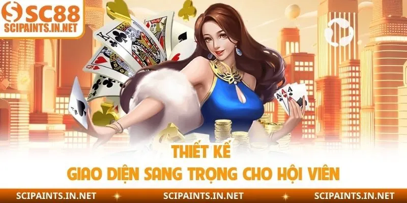 Thiết kế giao diện sang trọng cho hội viên